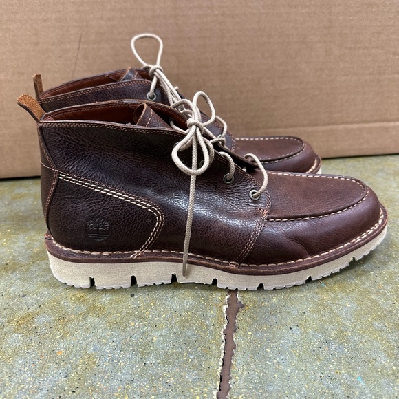 Timberland Westmore Men's Dark Brown leather Chukka Boots - Picture 1 of 7